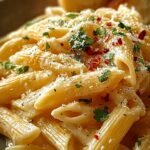 Creamy Garlic Penne Pasta