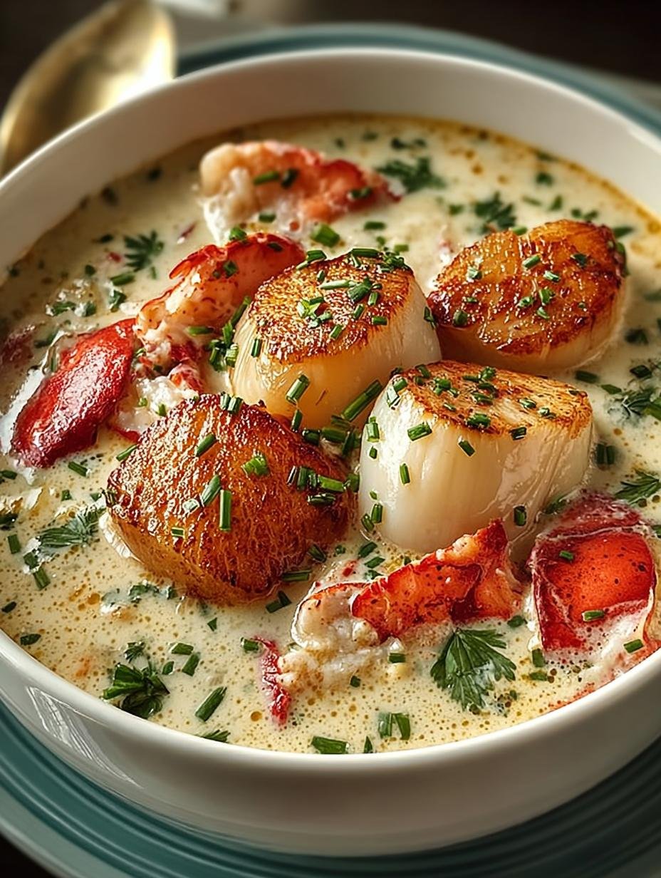 Creamy Lobster Scallop Chowder for Cozy Nights