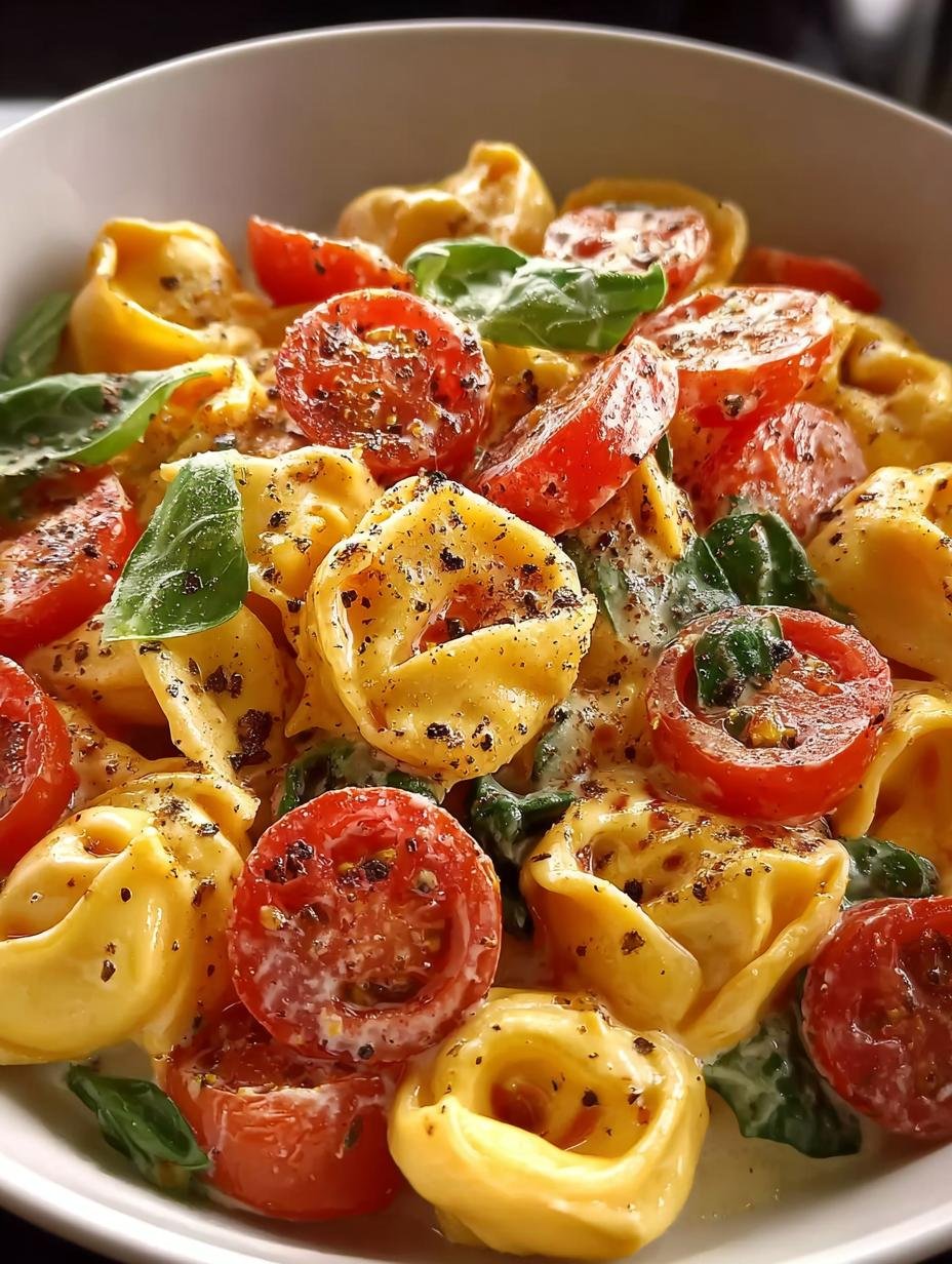 Creamy Tortellini with Tomatoes: 7 Irresistible Reasons - Creamy Tortellini with Tomatoes - additional detail