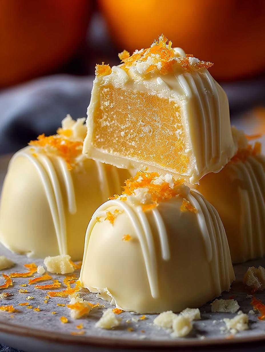Dreamy White Chocolate Orange Truffles: A Sweet Delight - Dreamy White Chocolate Orange - additional detail