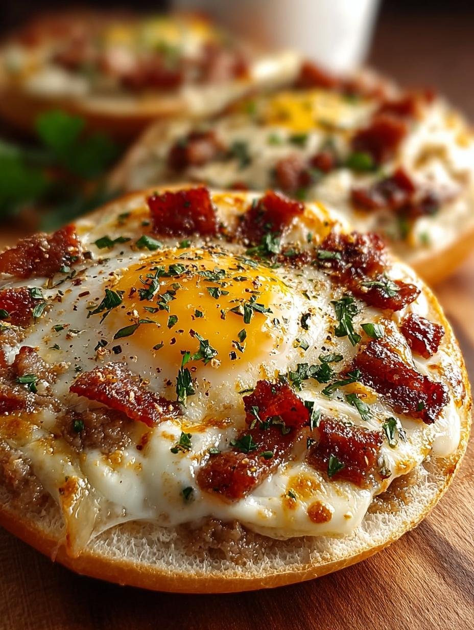 English Muffin Breakfast Pizza: 7 Easy Recipes to Try - English Muffin Breakfast Pizza - additional detail