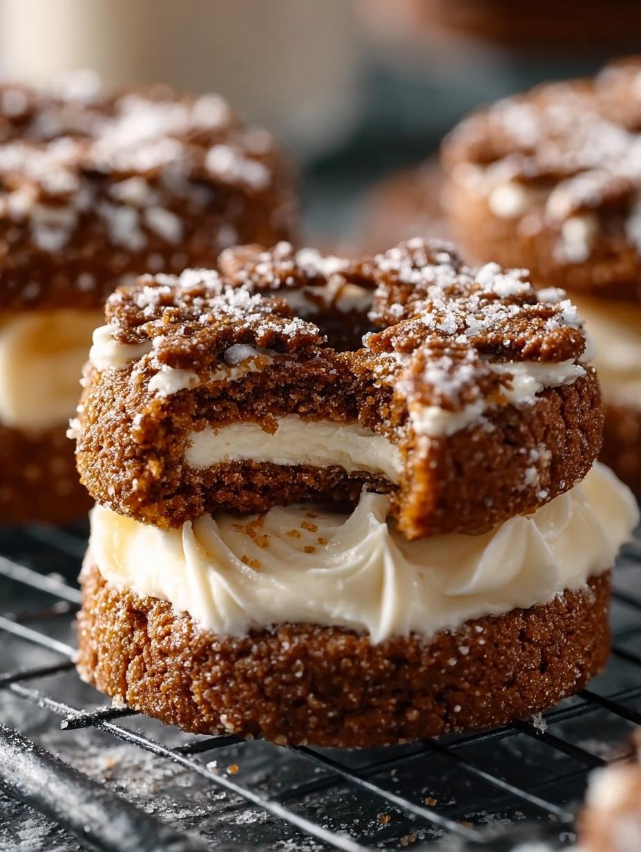 Irresistible Gingerbread Cheesecake Cookies for Holidays - Gingerbread Cheesecake Cookies - main visual representation