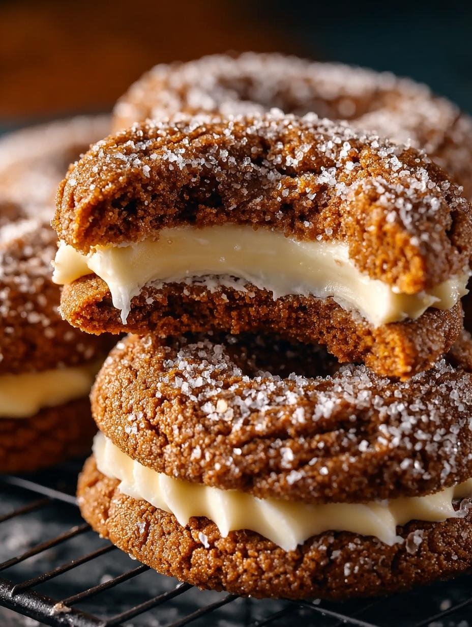 Irresistible Gingerbread Cheesecake Cookies for Holidays - Gingerbread Cheesecake Cookies - additional detail