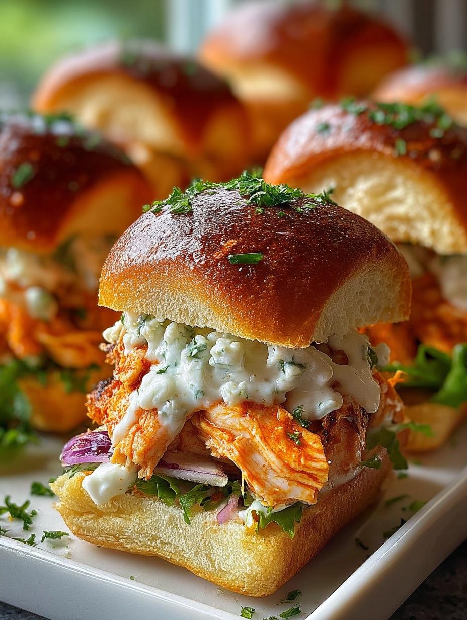 Irresistible Buffalo Chicken Sliders That Will Wow Your Guests - Irresistible Buffalo Chicken Sliders - main visual representation