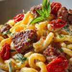 Marry Beef Sausage Pasta