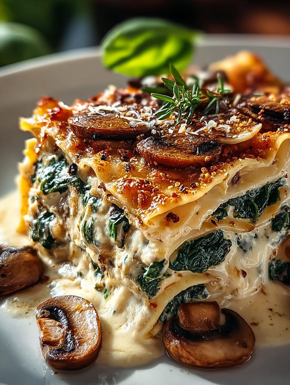 Mushroom Spinach Lasagna: 7 Comforting Layers - Mushroom Spinach Lasagna - main visual representation