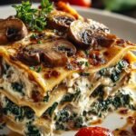 Mushroom Spinach Lasagna