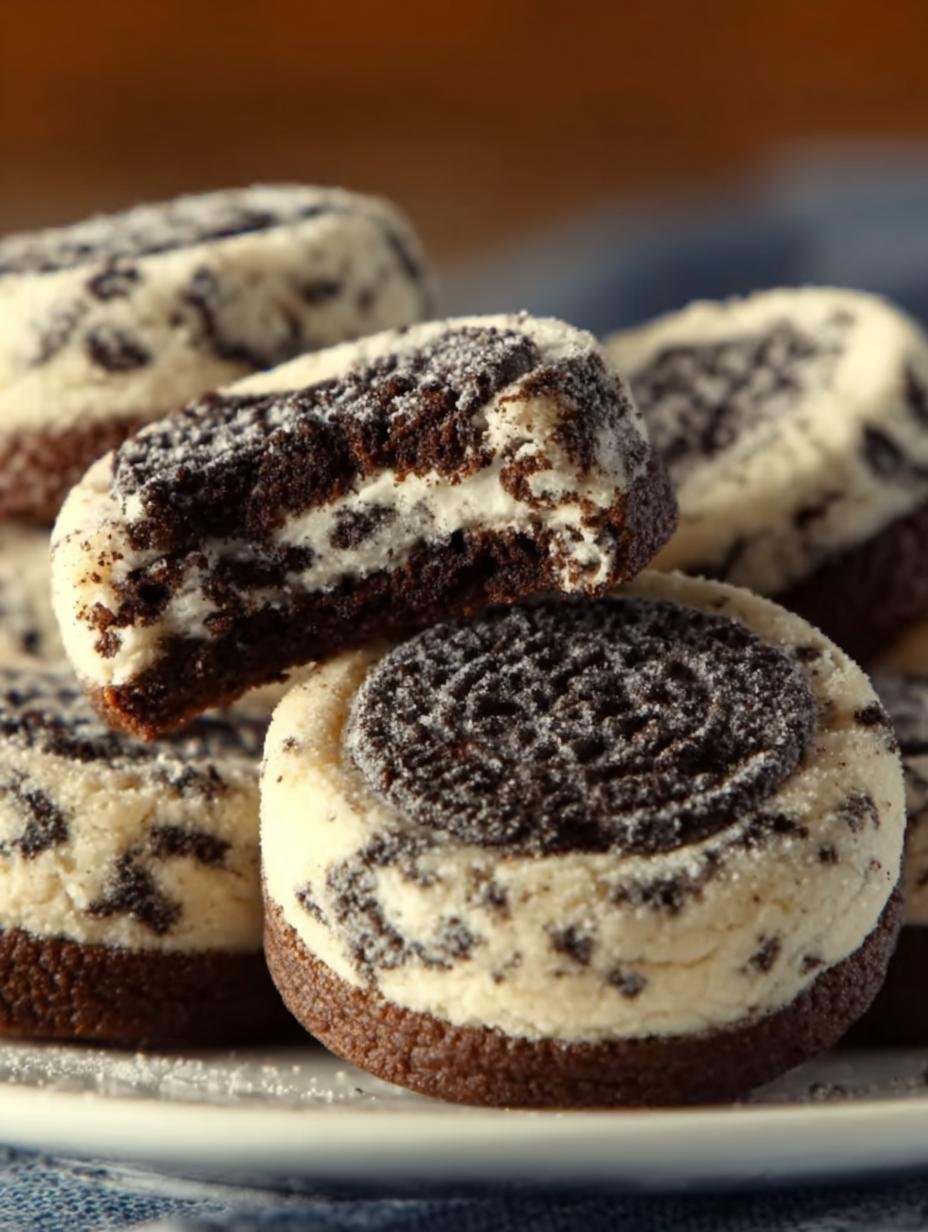 Irresistible Oreo Cheesecake Cookies You Must Try - Oreo Cheesecake Cookies - additional detail
