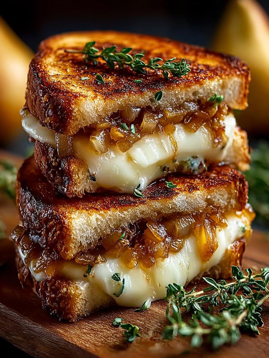 Irresistible Pear Apple Grilled Cheese Sandwich Delight