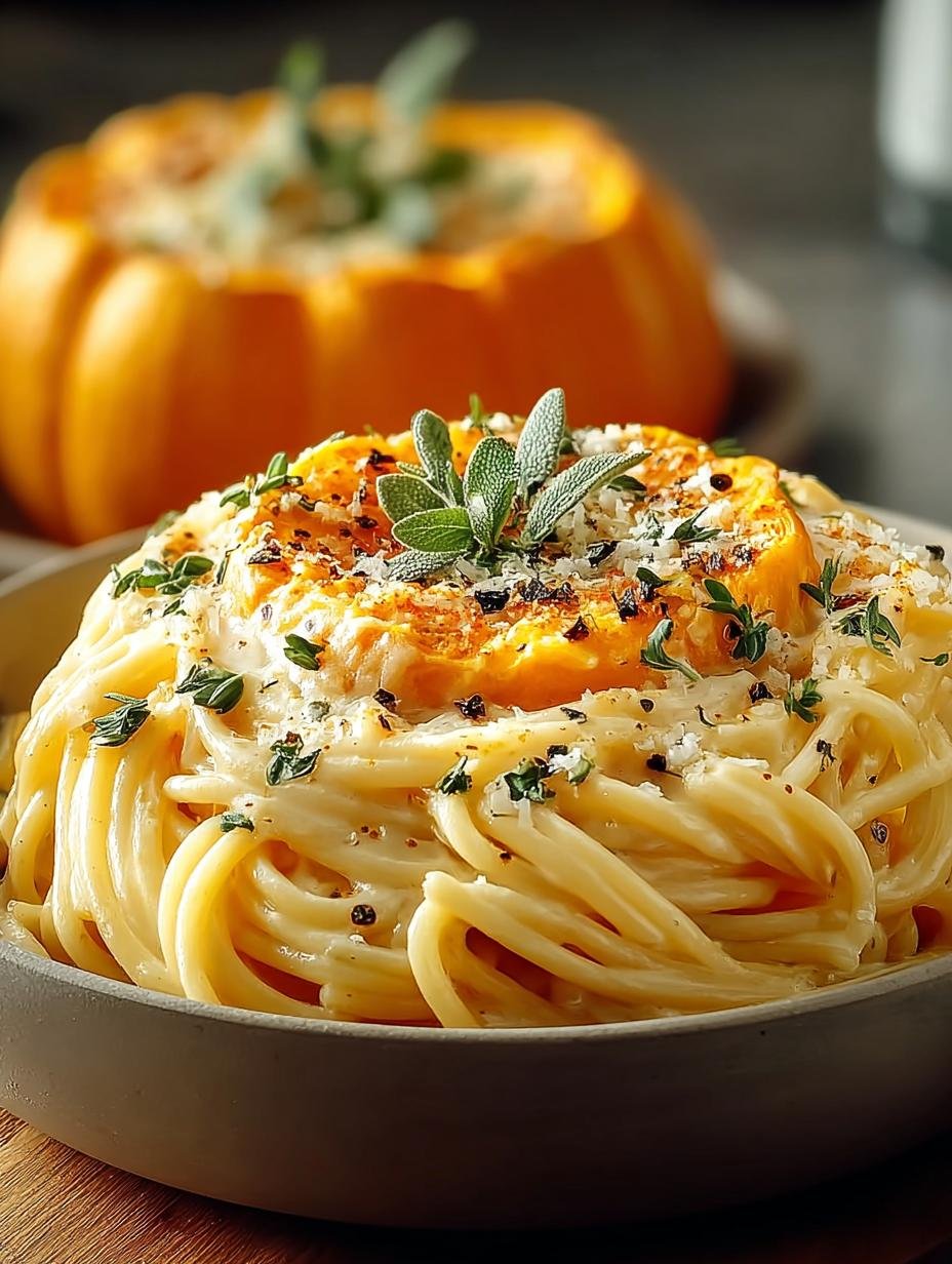 Pumpkin Alfredo Pasta Cauldrons: A Cozy Fall Delight - Pumpkin Alfredo Pasta Cauldrons - additional detail