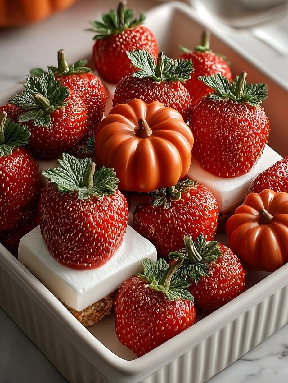 Pumpkin Patch Strawberries: 5 Fun No-Bake Treats for Fall - Pumpkin Patch Strawberries - additional detail