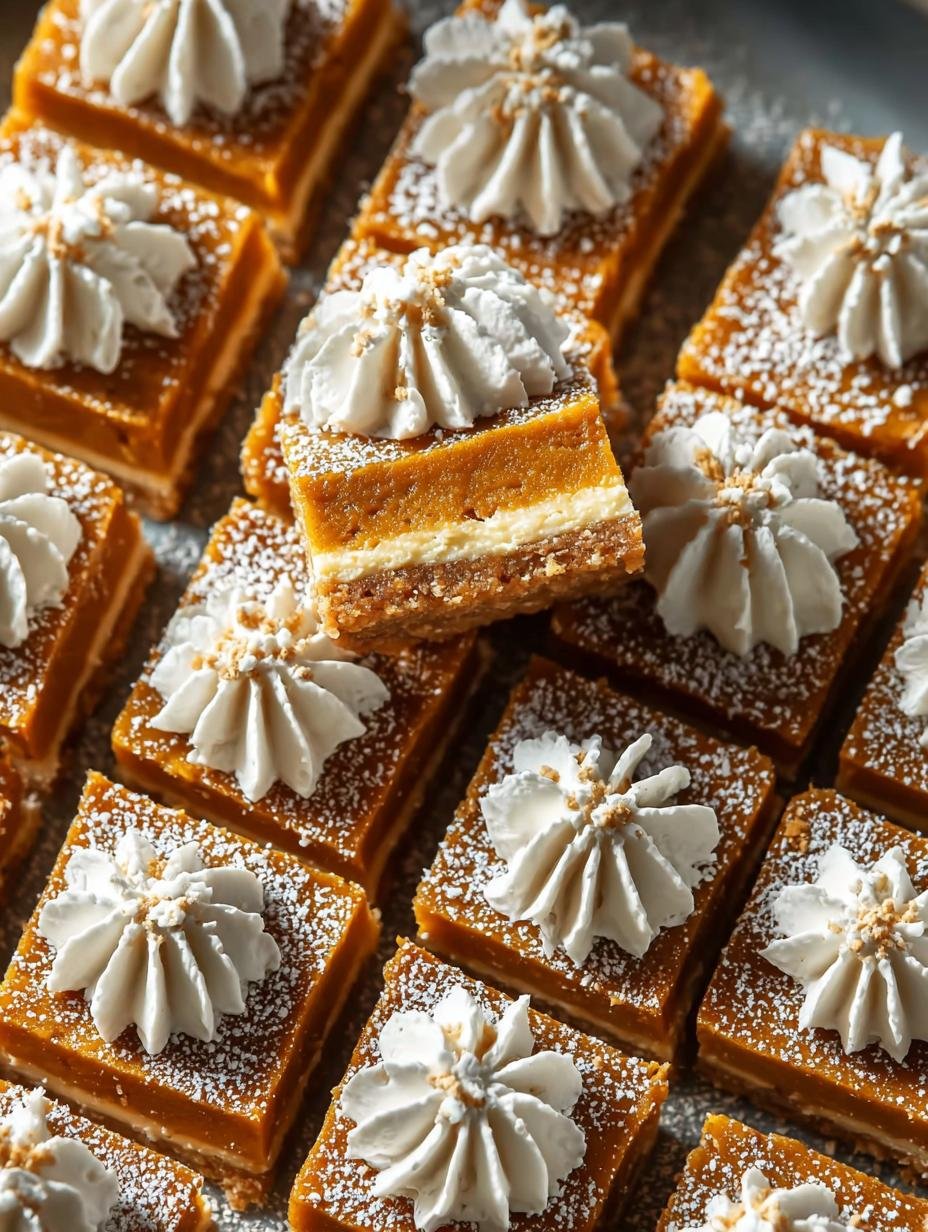 Pumpkin Pie Bars That Will Warm Your Heart This Fall - Pumpkin Pie Bars - additional detail
