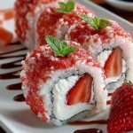 Strawberry Shortcake Sushi Roll