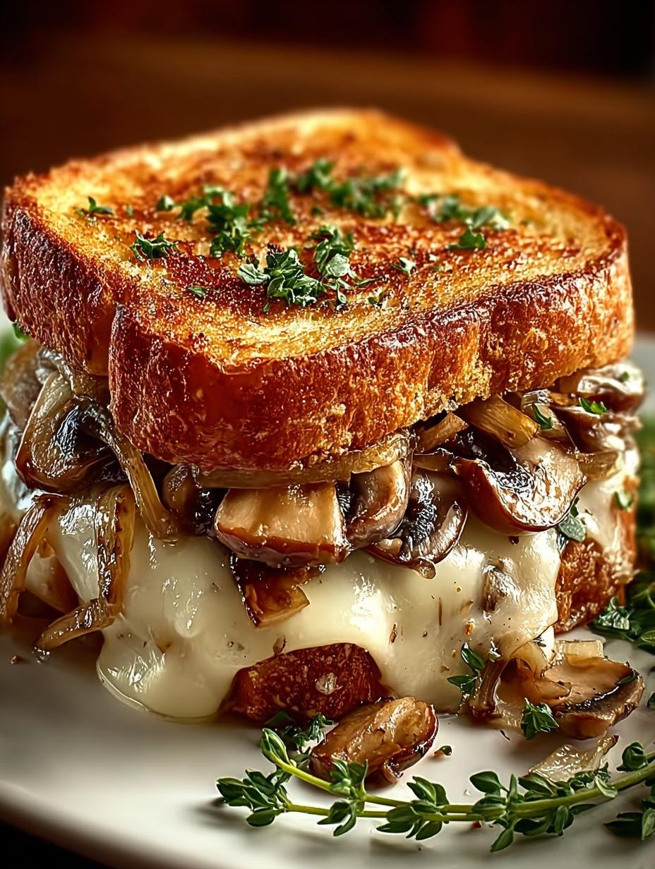 Irresistible Swiss Mushroom Melt Sandwich Recipe for Comfort - Swiss Mushroom Melt Sandwich - additional detail