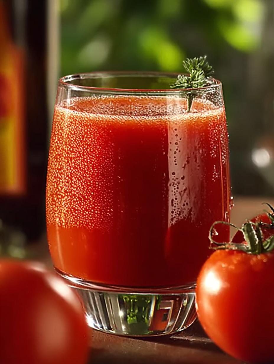 Irresistibly Fresh Homemade Tomato Juice Recipe - Tomato Juice - main visual representation