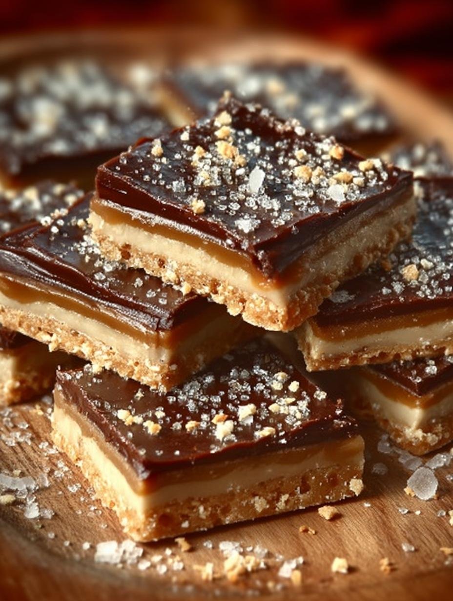 Irresistible Triple Layer Cracker Toffee Bars Everyone Loves