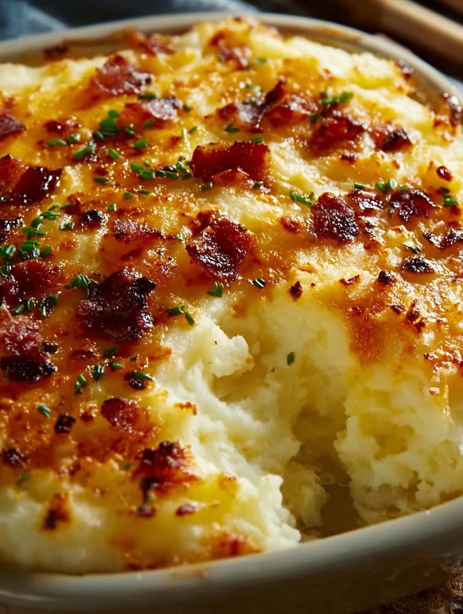 Twice Baked Mashed Potatoes