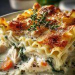 White Chicken Lasagna Soup