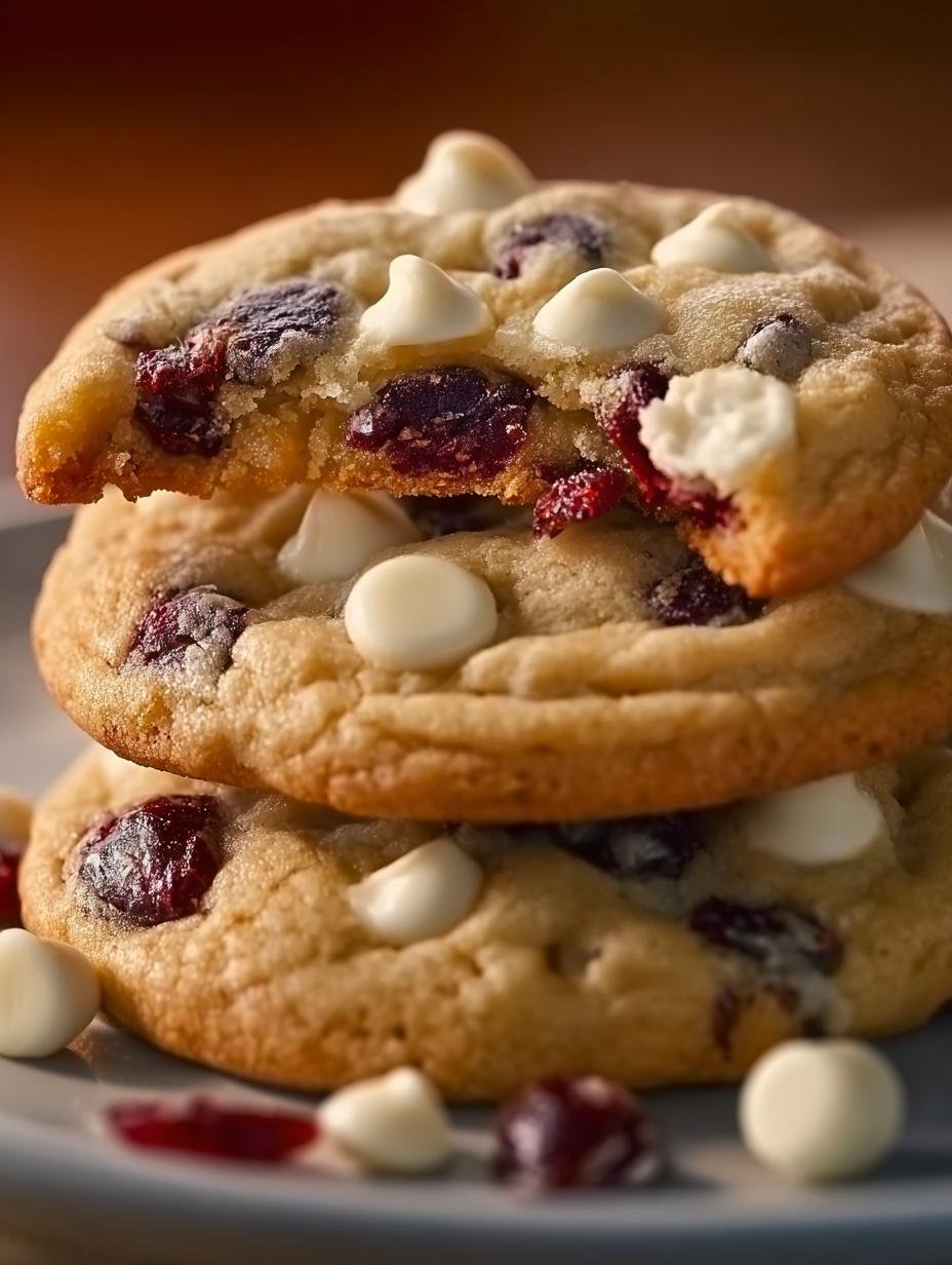 Soft White Chocolate Cranberry Cookies: 24 Delightful Bites - White Chocolate Cranberry Cookies - main visual representation
