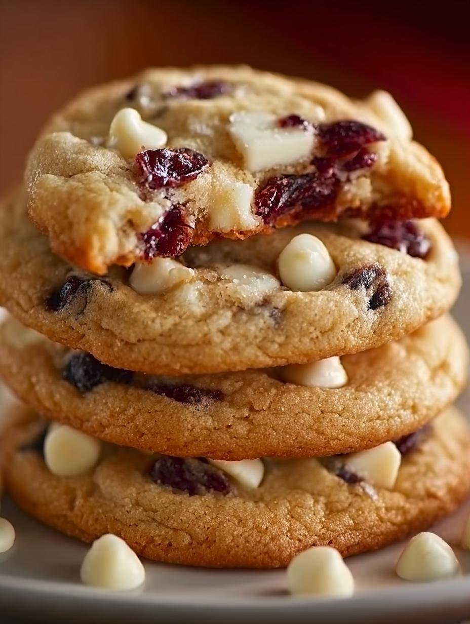 Soft White Chocolate Cranberry Cookies: 24 Delightful Bites