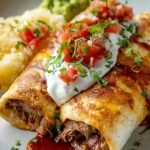 Baked Beef Chimichanga For