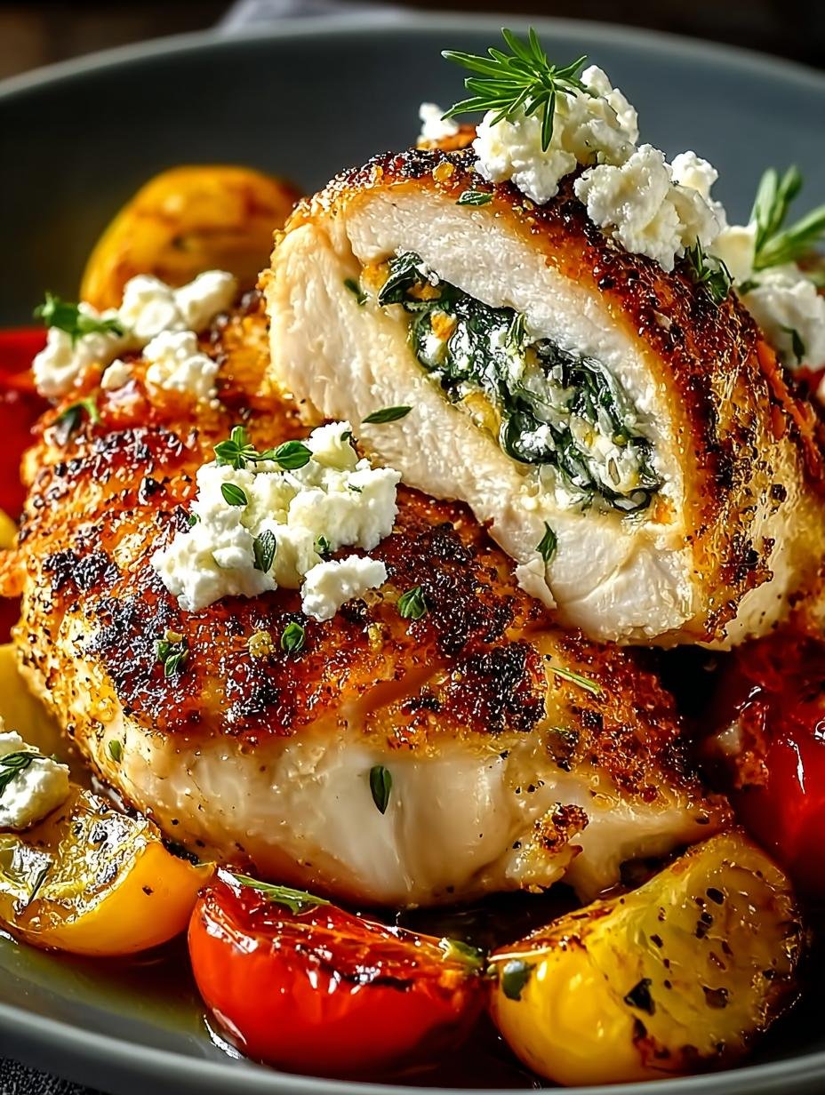 Baked Chicken with Crispy Feta Bliss for Dinner - Baked Chicken with Crispy - main visual representation