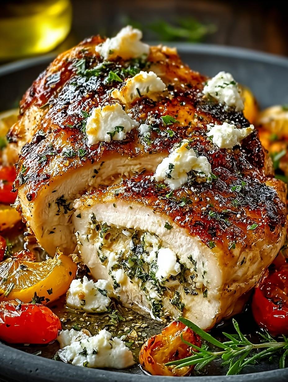Baked Chicken with Crispy Feta Bliss for Dinner