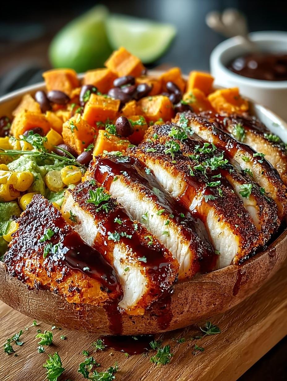 BBQ Chicken Sweet Potato Bowl: A Delicious Dinner Delight