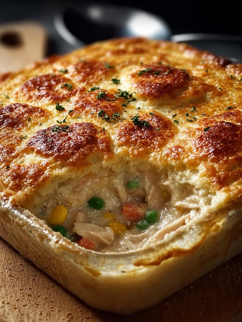 Savory Chicken Cobbler Casserole: 6 Ingredients for Comfort - Chicken Cobbler Casserole - additional detail