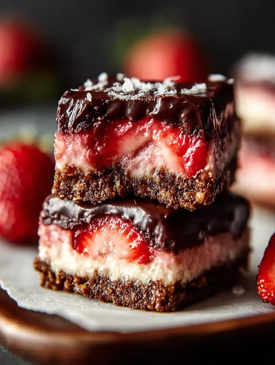 Irresistible Chocolate Covered Strawberry Bars Recipe - Chocolate Covered Strawberry Bars - main visual representation