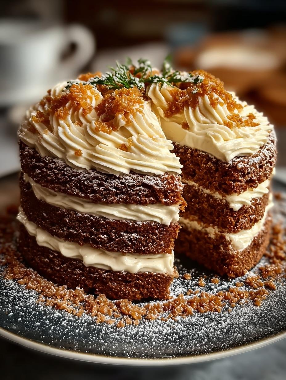 Christmas Spice Cake with Eggnog Buttercream Delight