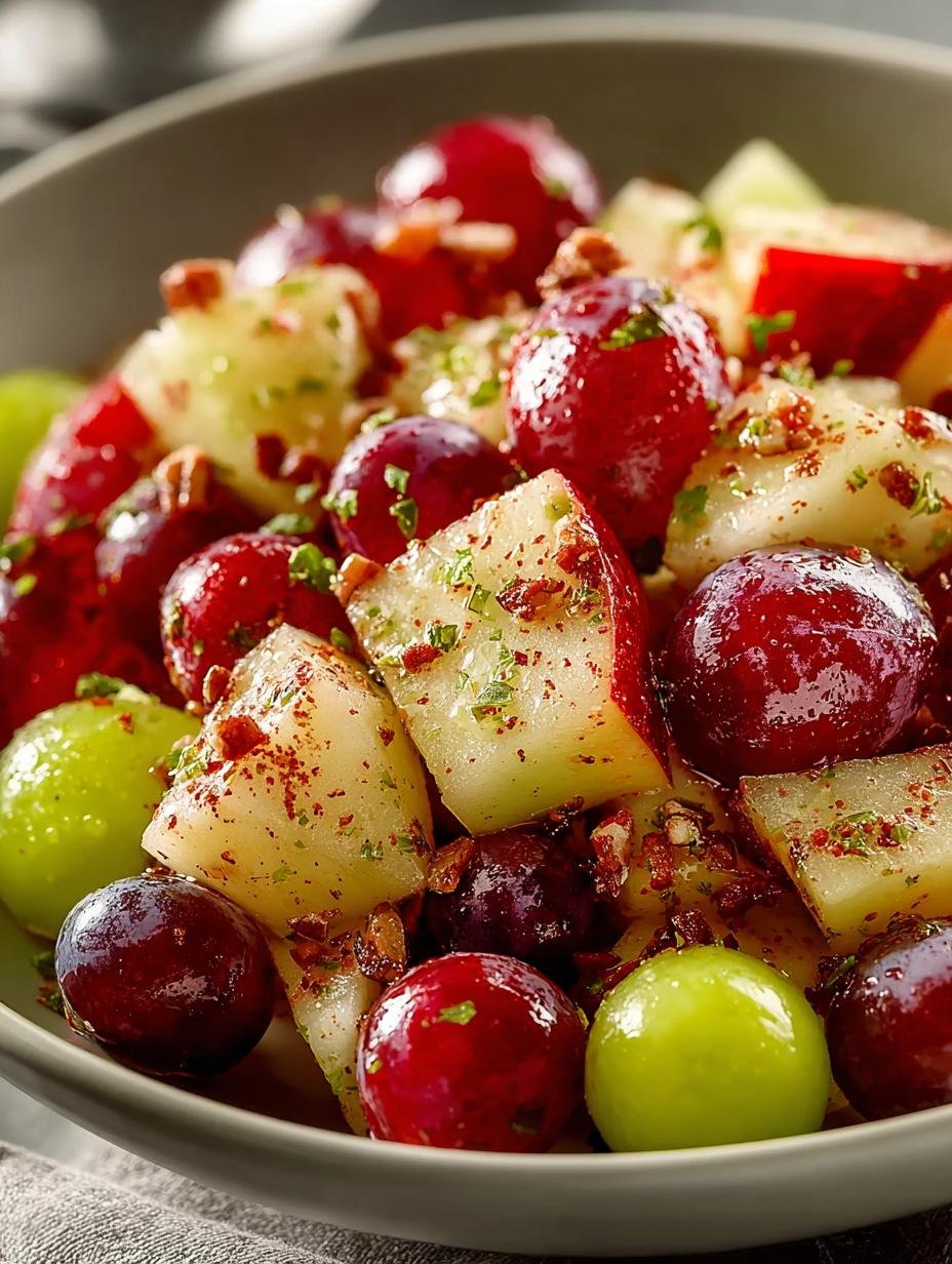 Cinnamon Apple Grape Salad