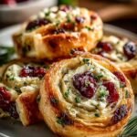 Cranberry Cream Cheese Pinwheels