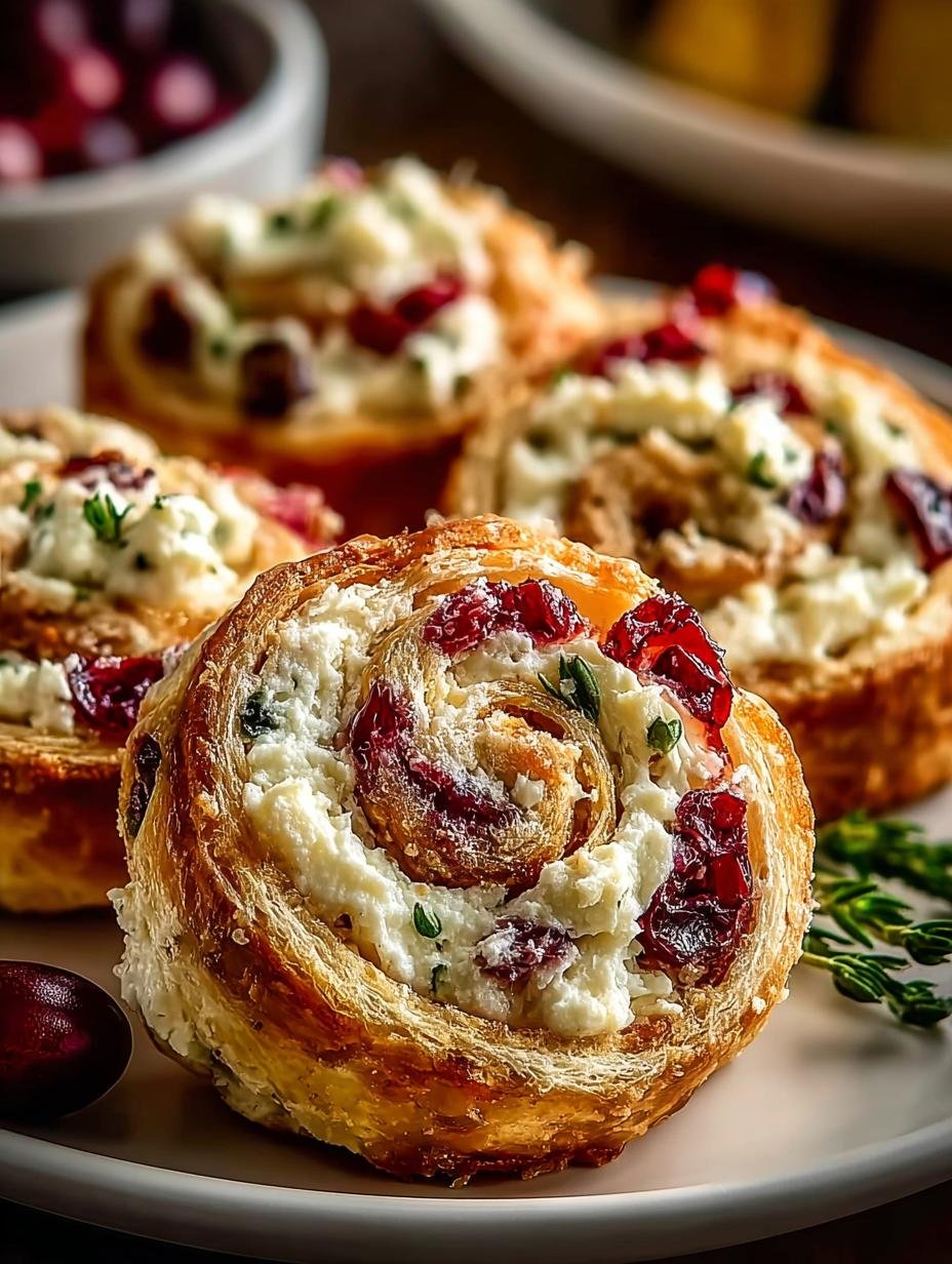 Cranberry Cream Cheese Pinwheels: 7 Irresistible Bites - Cranberry Cream Cheese Pinwheels - additional detail