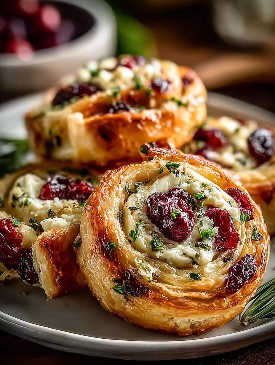 Cranberry Cream Cheese Pinwheels: 7 Irresistible Bites