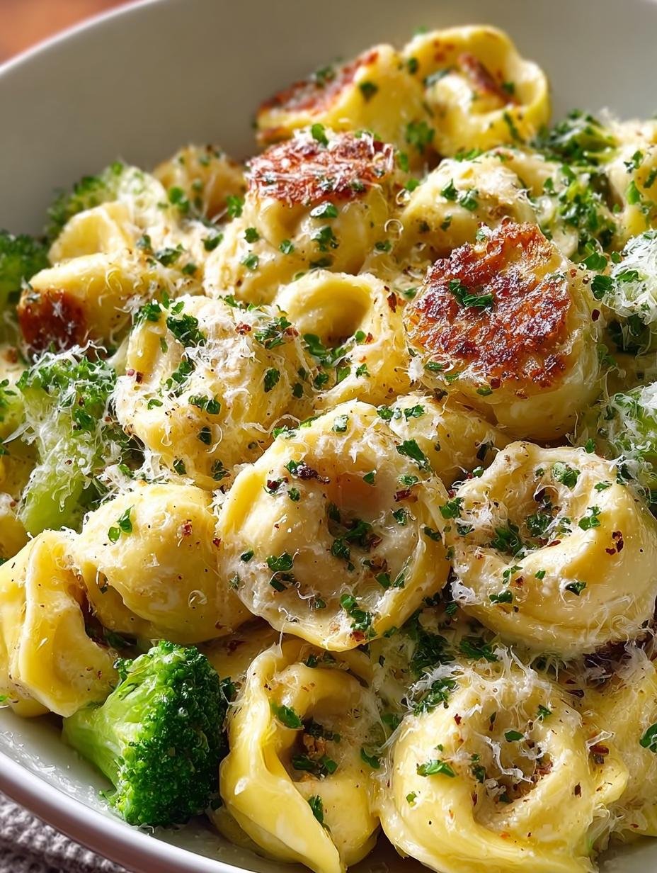 Creamy Garlic Parmesan Tortellini: A Cozy Weeknight Delight - Creamy Garlic Parmesan Tortellini - additional detail