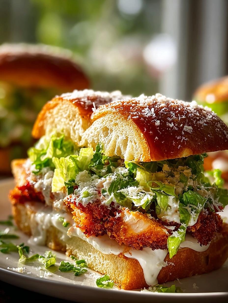 Delicious Crispy Chicken Caesar Sandwich Recipe - Crispy Chicken Caesar Sandwich - additional detail