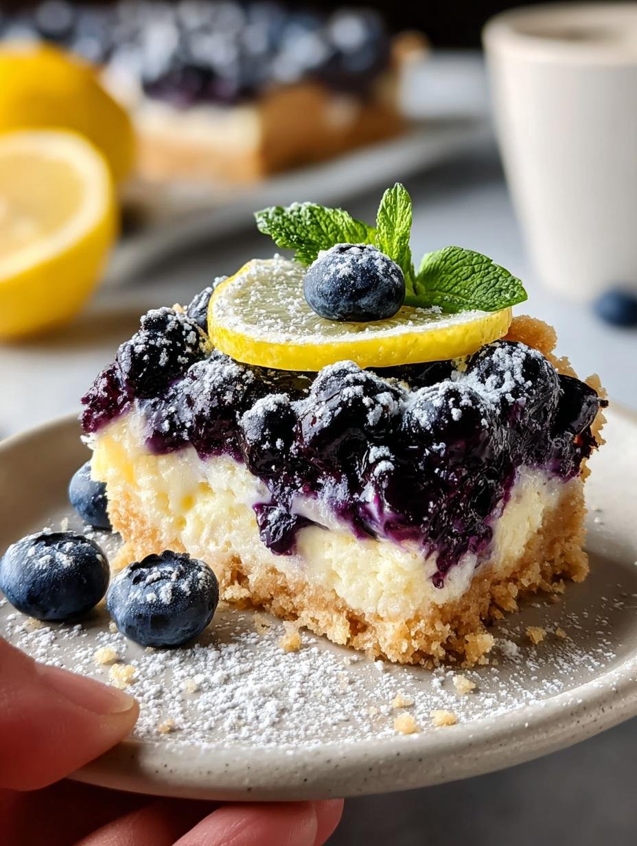 Gluten Free Lemon Blueberry Bars: 5 Star Dessert - Gluten Free Lemon Blueberry - additional detail