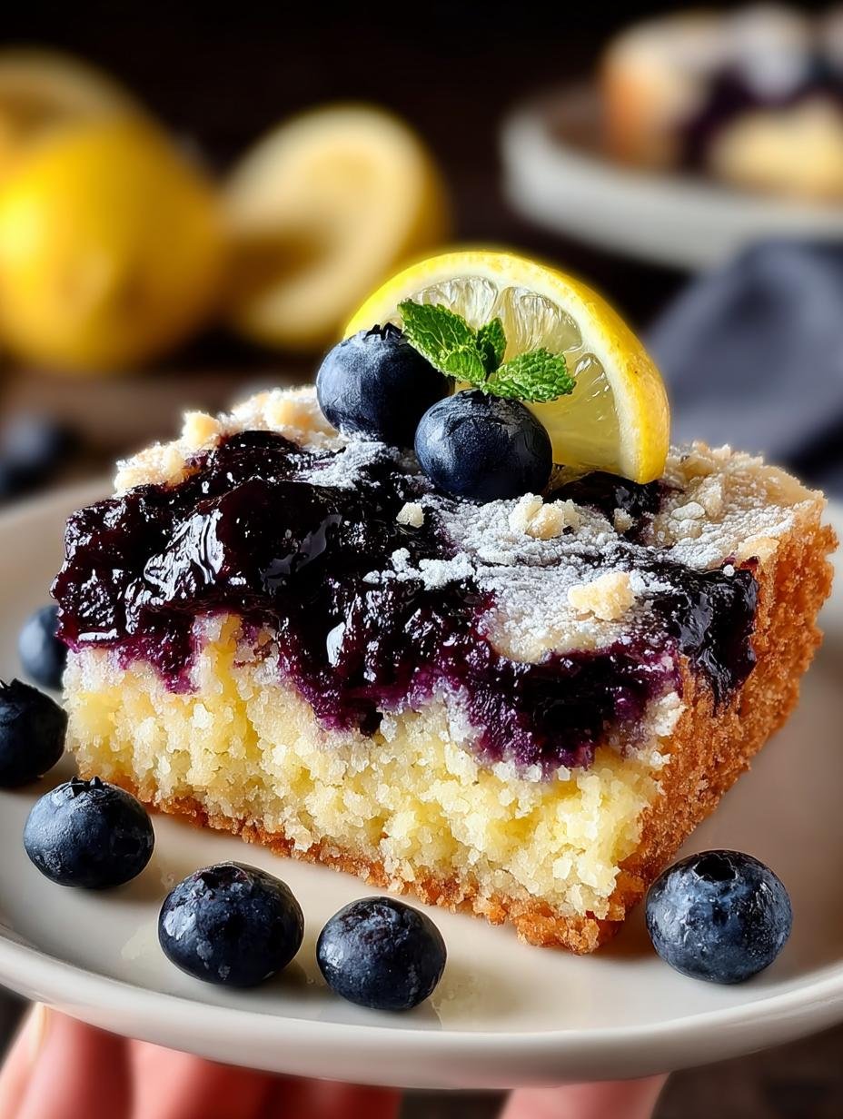 Gluten Free Lemon Blueberry Bars: 5 Star Dessert