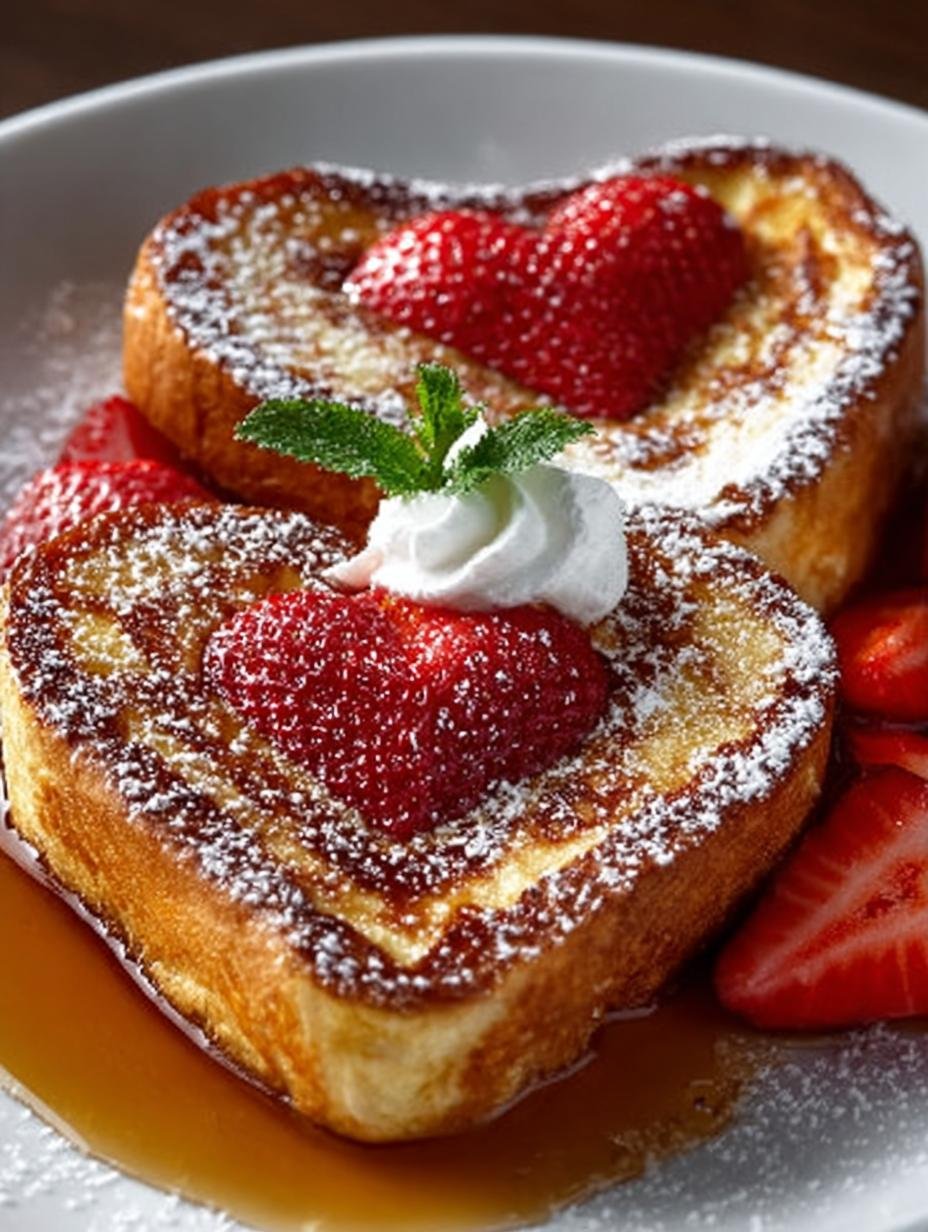 Heart Shaped French Toast: 5 Romantic Breakfast Ideas - Heart Shaped French Toast - additional detail