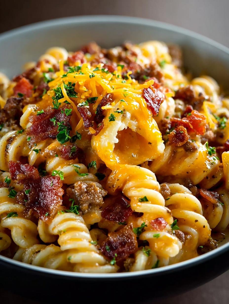 Loaded Bacon Cheeseburger Pasta: 7 Irresistible Steps