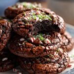 Peppermint Brownie Cookies For