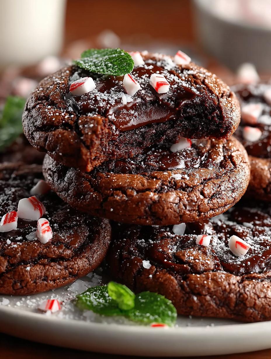 Peppermint Brownie Cookies For a Festive Treat - Peppermint Brownie Cookies For - additional detail