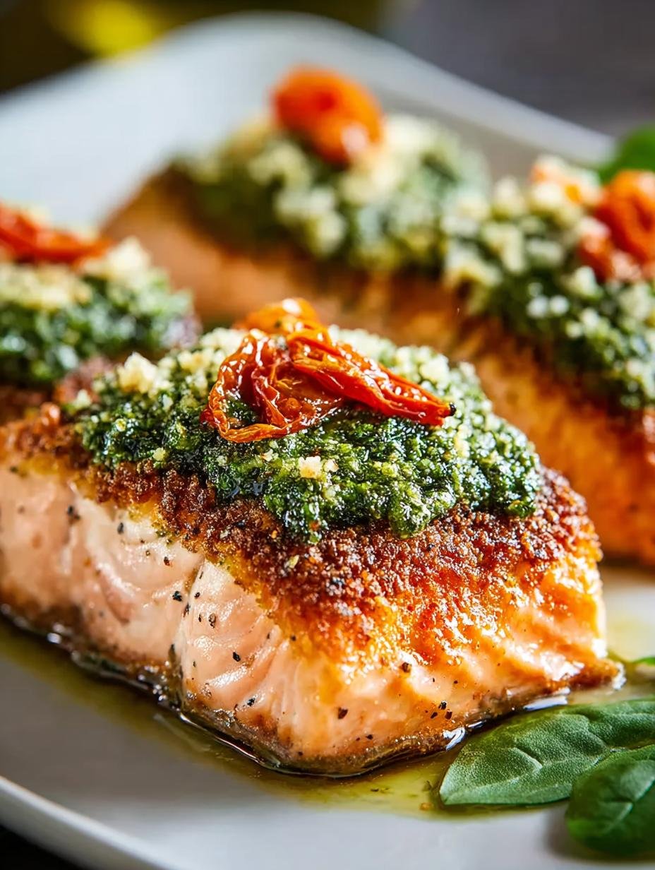 Delicious Pesto Salmon in 20 Minutes for a Healthy Dinner