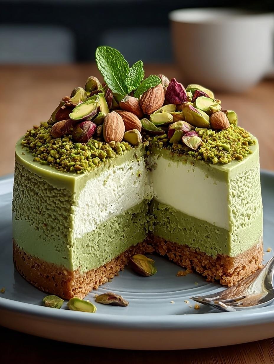 Guilt-Free Pistachio Cheesecake That Wows Guests
