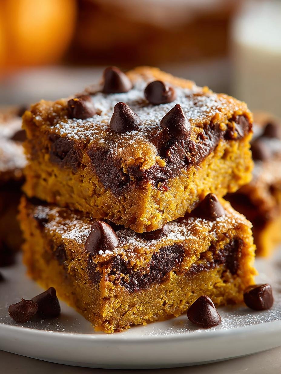 Delicious Pumpkin Chocolate Chip Bars to Savor - Pumpkin Chocolate Chip Bars - main visual representation