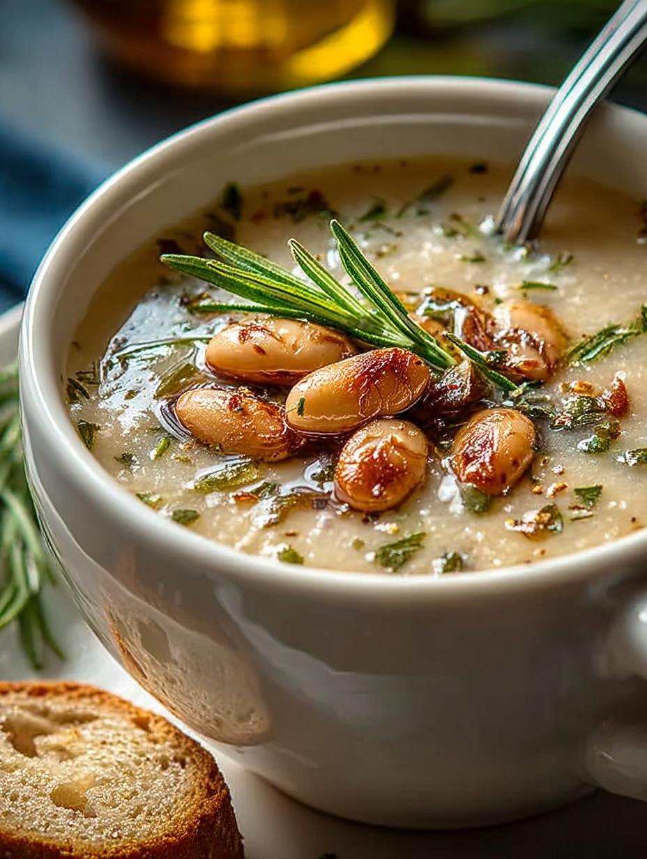 Delicious Rosemary Roasted Garlic Bean Soup Recipe - Rosemary Roasted Garlic Bean - main visual representation