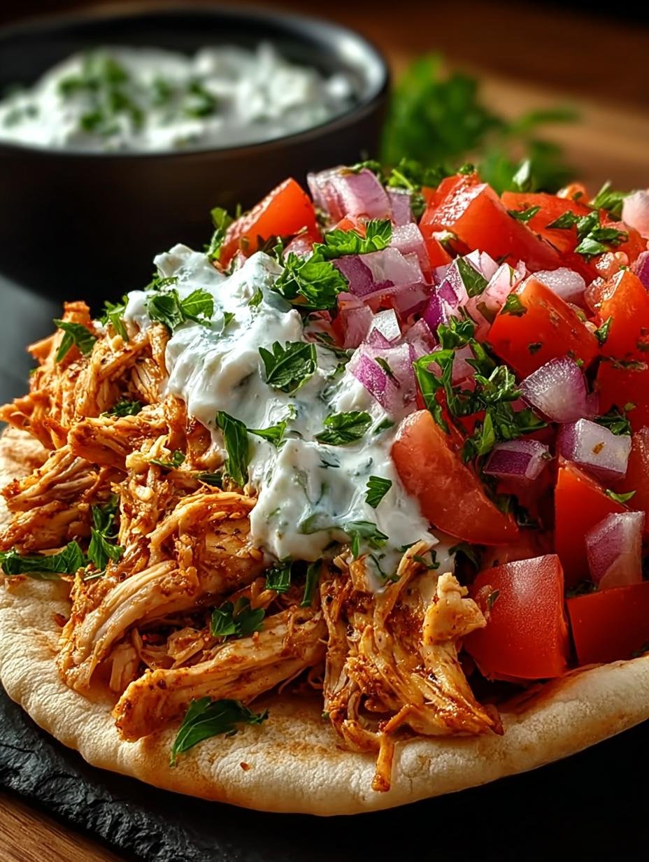 Slow Cooker Chicken Shawarma
