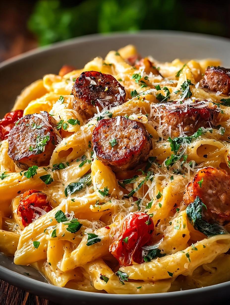 Delicious Spicy Cajun Sausage Pasta in 30 Minutes - Spicy Cajun Sausage Pasta - additional detail