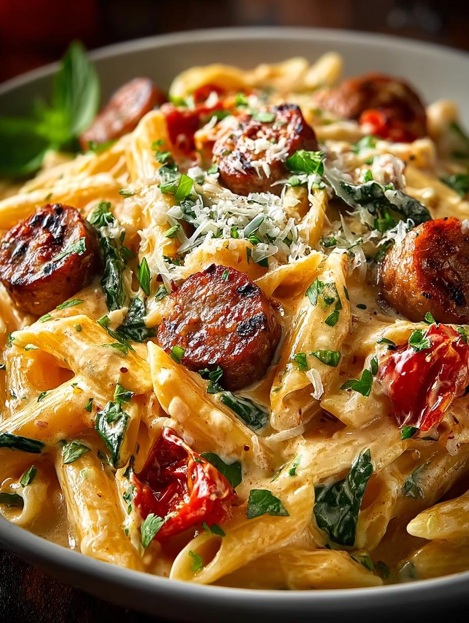 Delicious Spicy Cajun Sausage Pasta in 30 Minutes